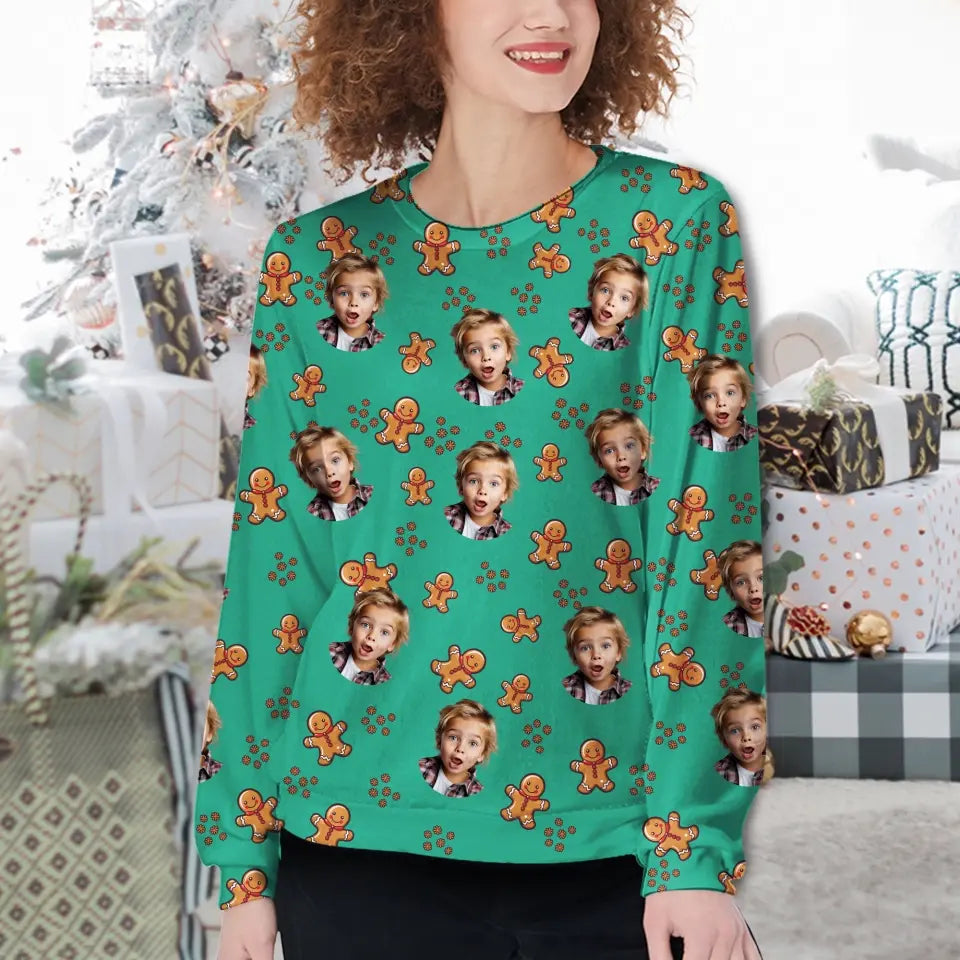 Custom Your Own Christmas Sweater With Your Loved One Face