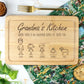 Custom Kid Figure Bamboo Cutting Board Mother's Day Gift