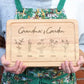 Custom Birth Flower Bamboo Cutting Board Mother's Day Gift