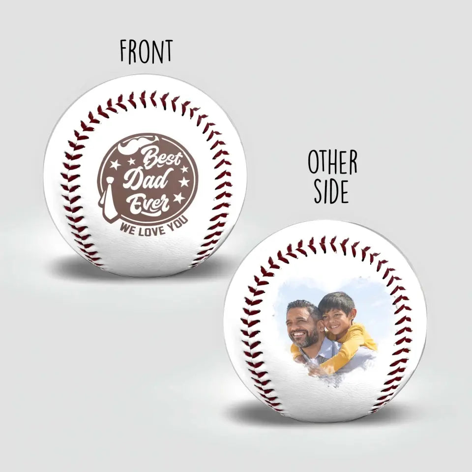 Personalized Photo Baseball Ball, Fathers Day Gifts