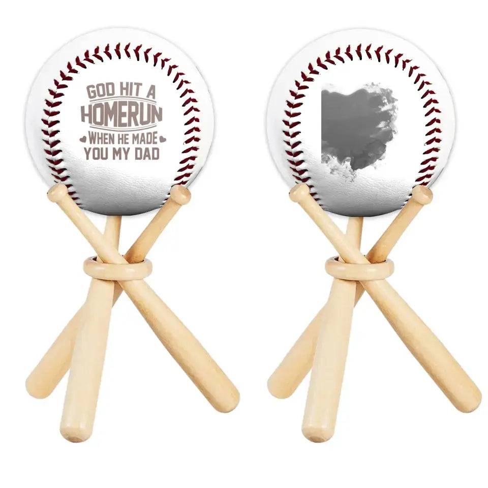Personalized Photo Baseball Ball, Fathers Day Gifts