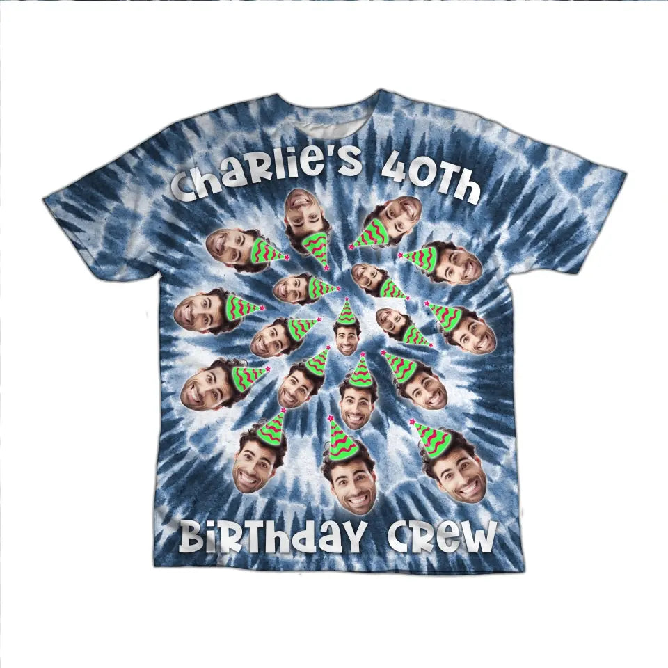 All-over printed Tie Dye Shirt - Personalized Birthday All Over Printed Shirt