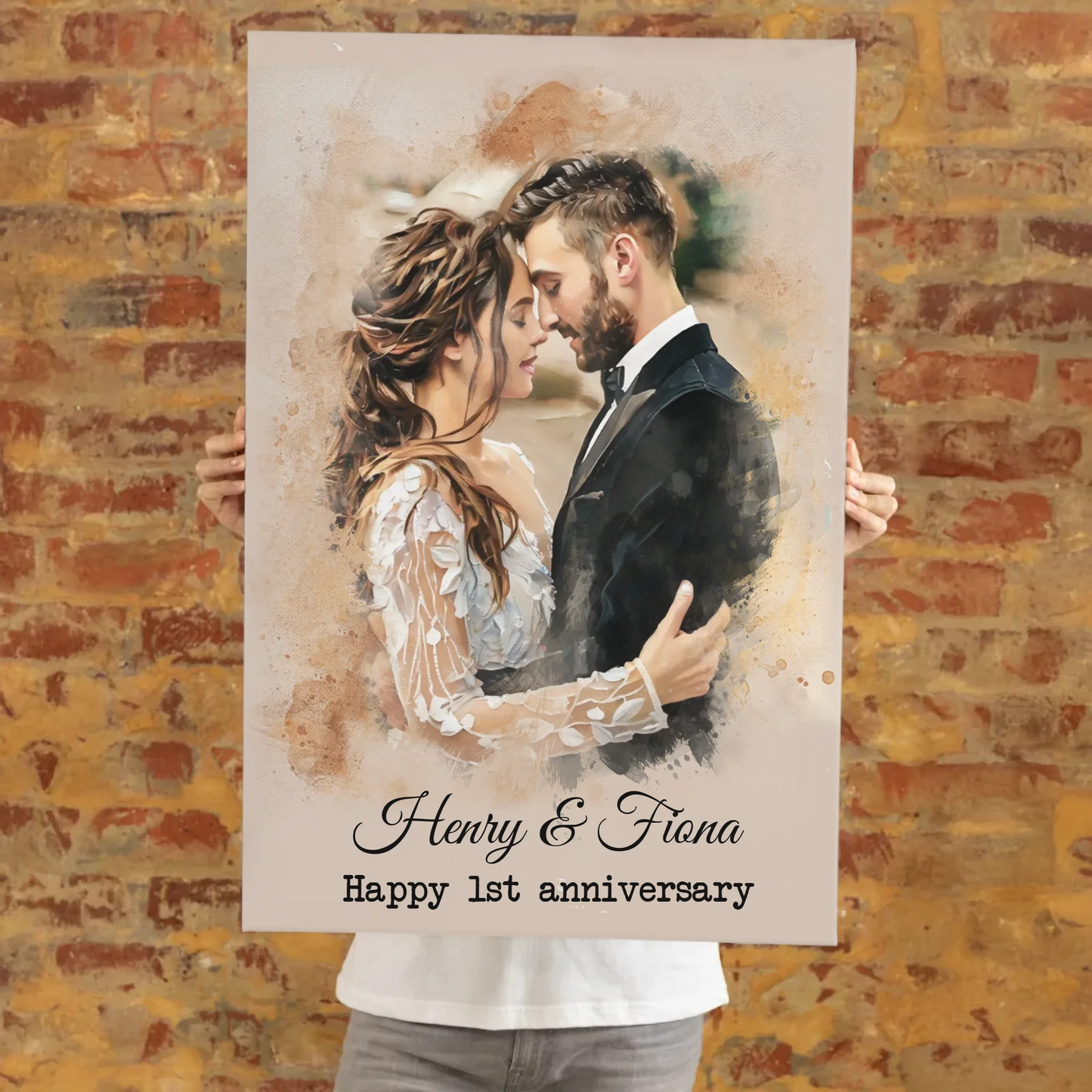 Custom Canvas style oil painting MockUp