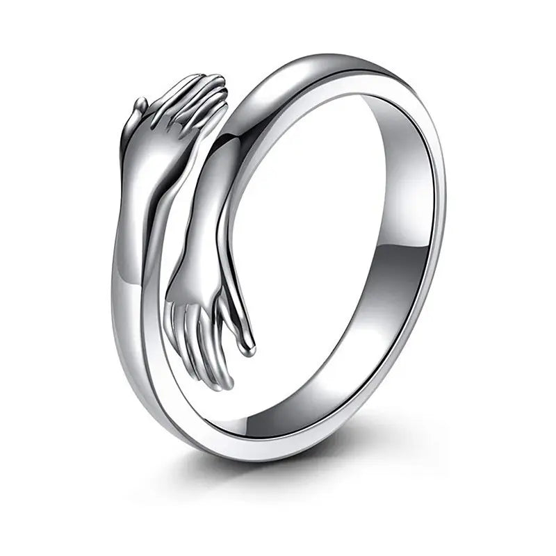 Silver Hug Ring S925 Adjustable Size