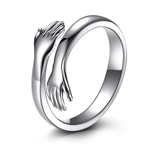 Silver Hug Ring S925 Adjustable Size