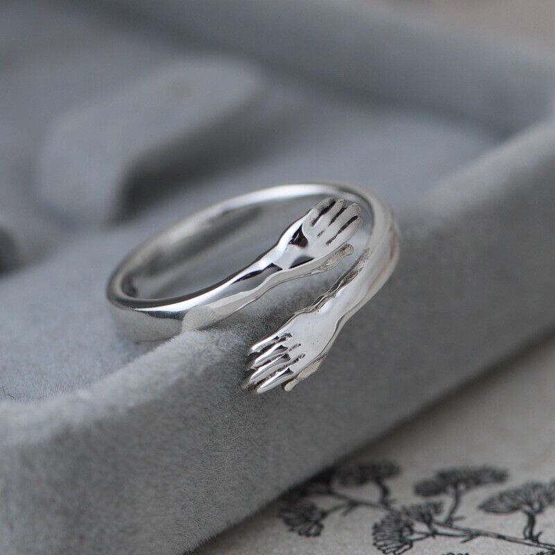 Silver Hug Ring S925 Adjustable Size
