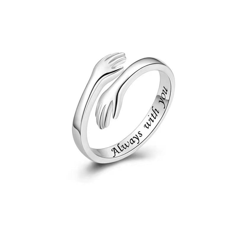 Silver Hug Ring S925 Adjustable Size